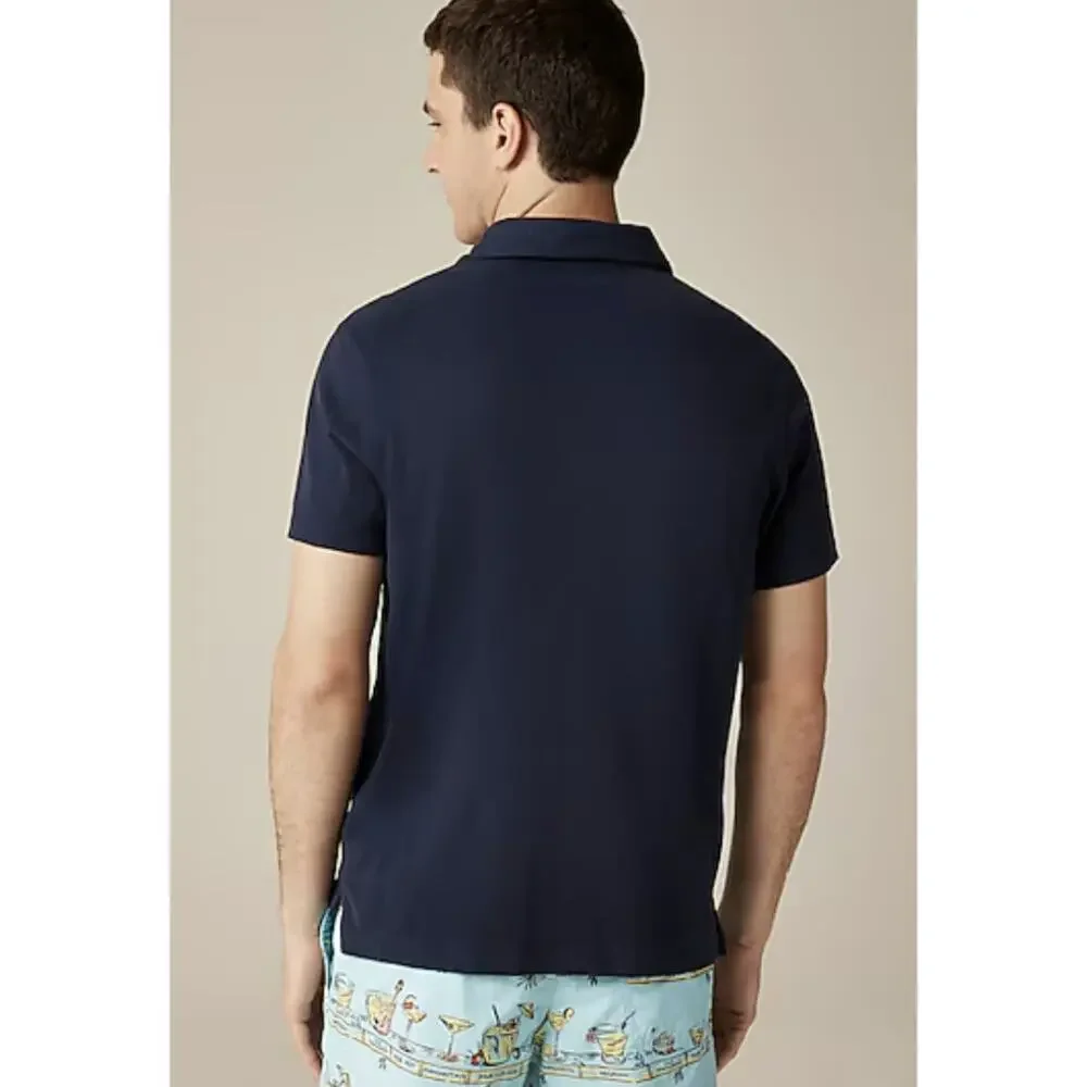J.Crew MT Sueded Jersey TShirt Mens L Tall Blue Short Sleeve Classic BW746 Tee